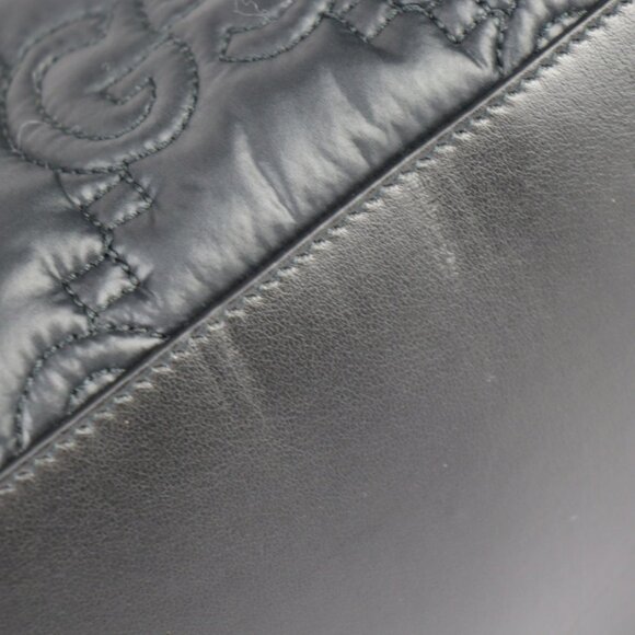 GUCCI Black Leather Shoulder Bag - Picture 7 of 8